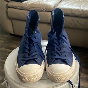 Blue High-Top Converse